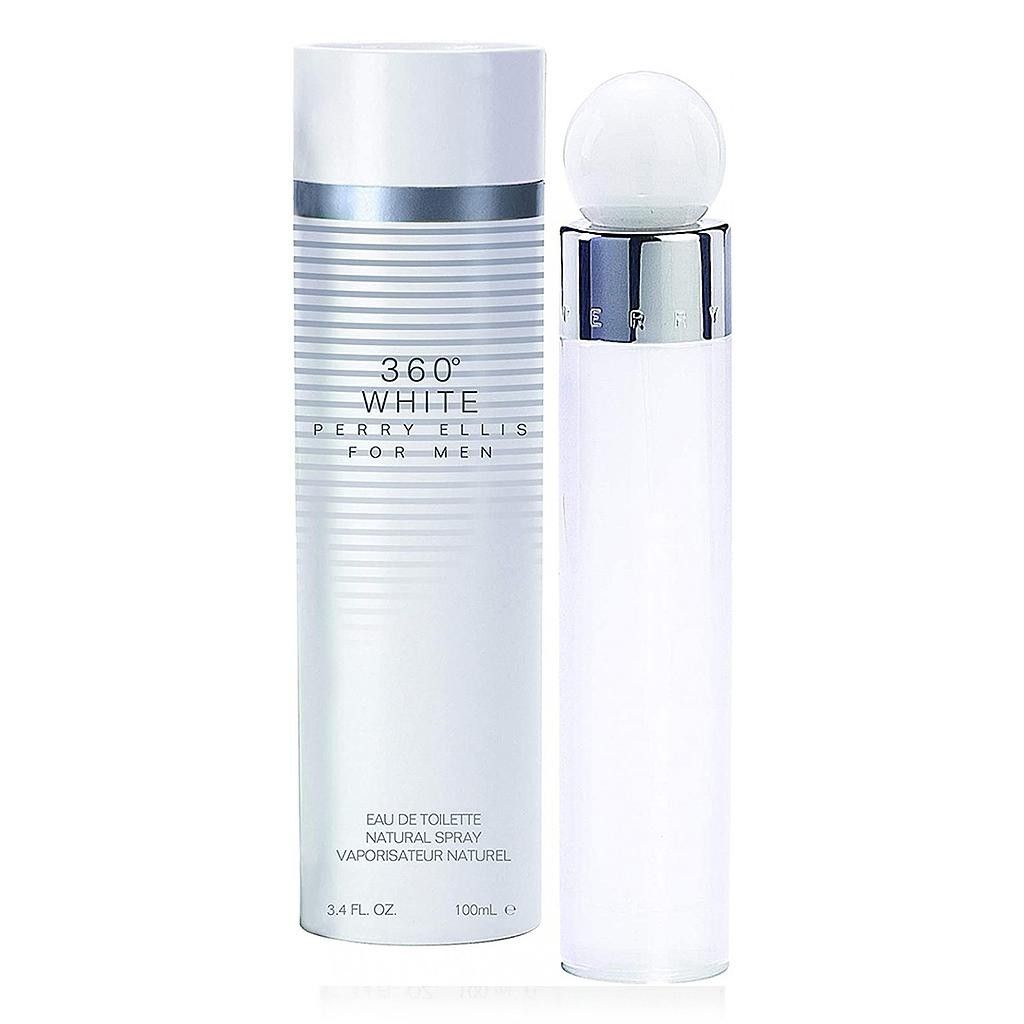 Perry Ellis 360 White Eau de Toilette 100 mL bottle and box