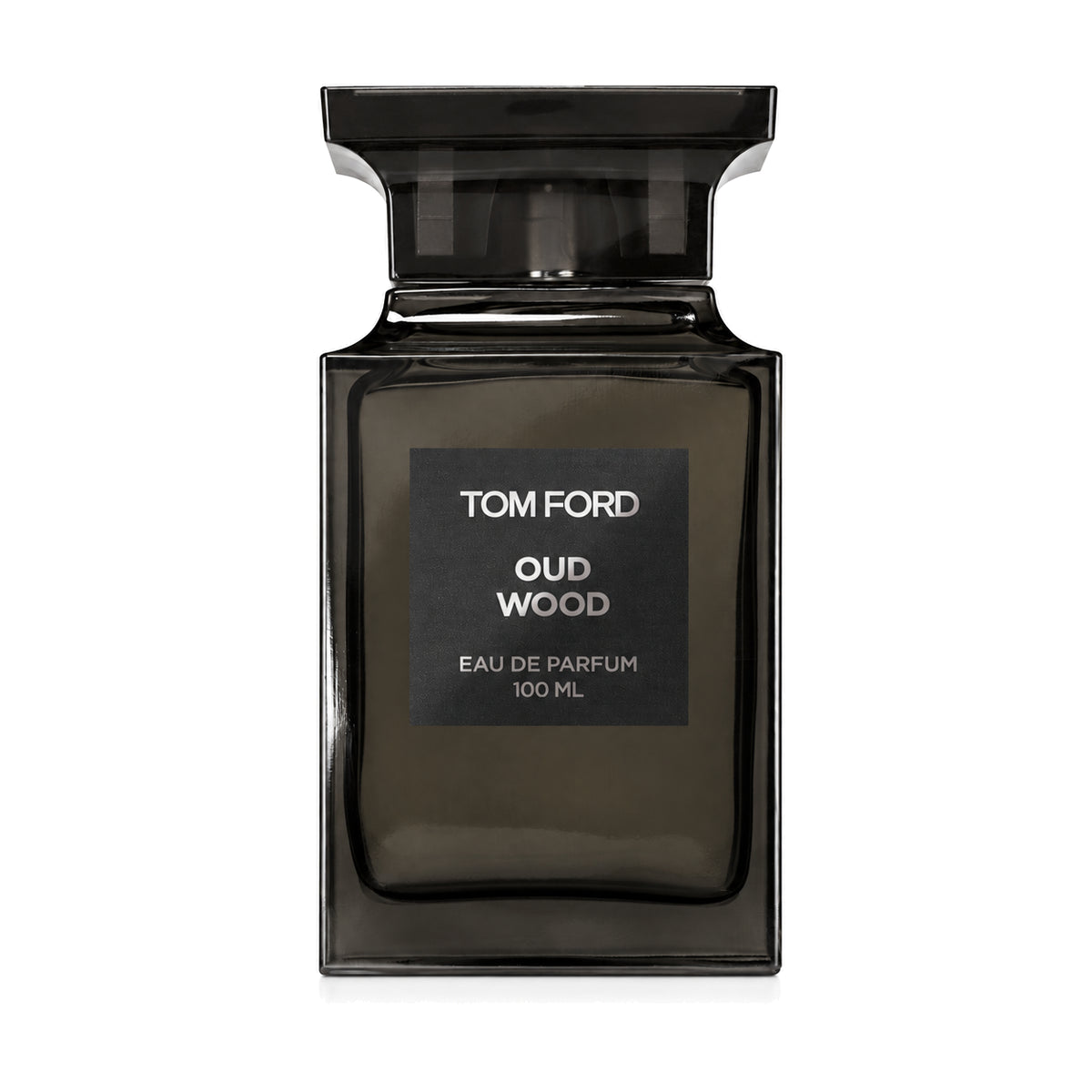 Tom Ford Oud Wood Eau de Parfum 100 ml front bottle on white background