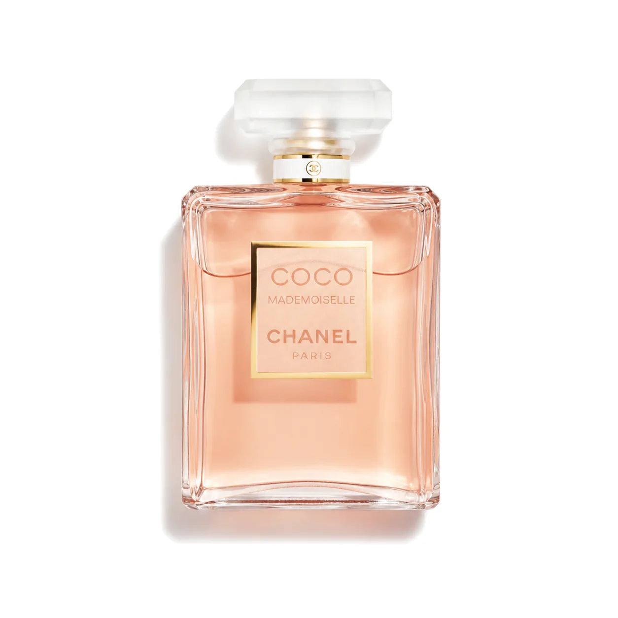 Chanel Coco Mademoiselle Eau de Parfum 100 ml front bottle on white background