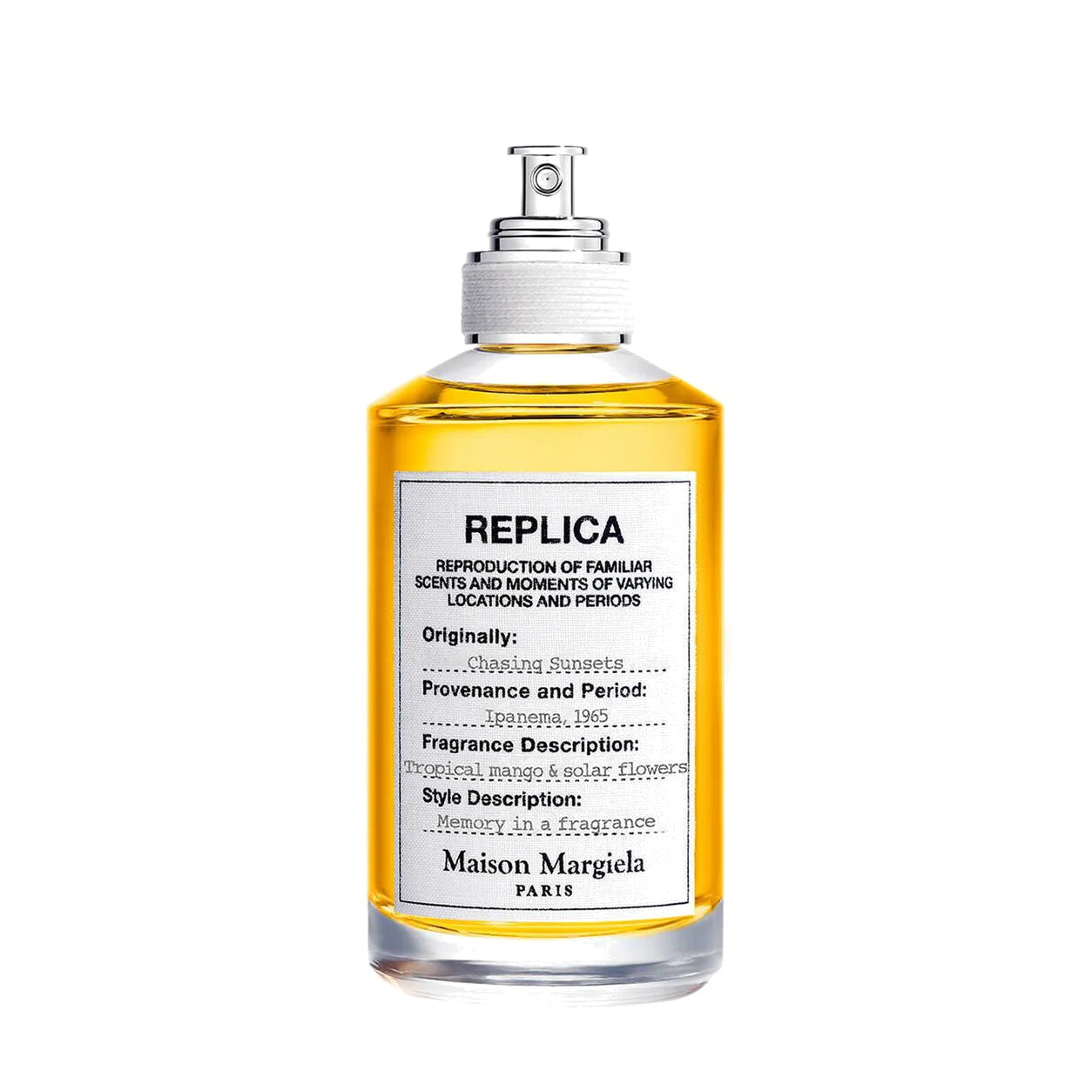 Maison Margiela REPLICA Chasing Sunsets Eau de Toilette 100 ml front bottle on white background