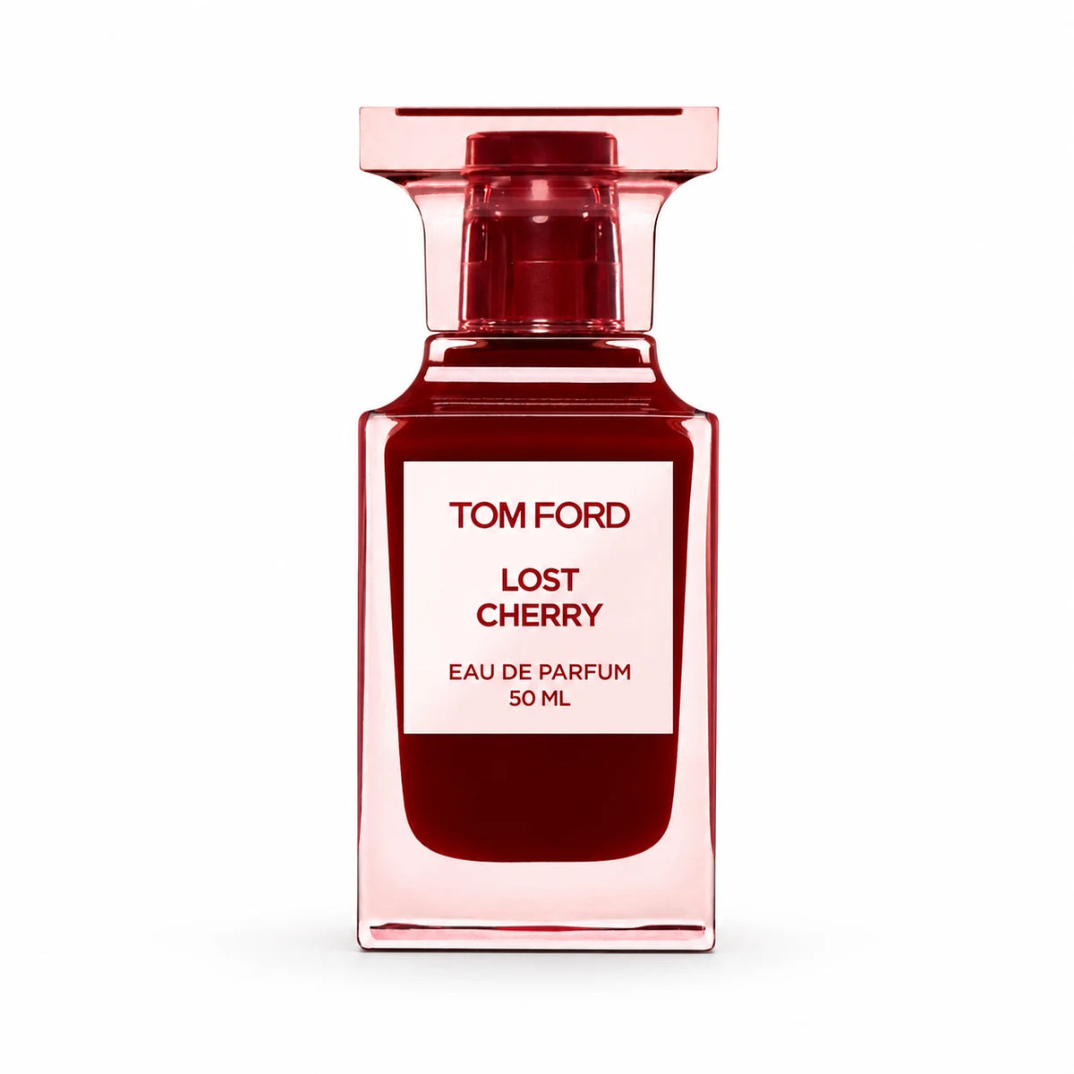 Tom Ford Lost Cherry Eau de Parfum 50 ml bottle front view on white background