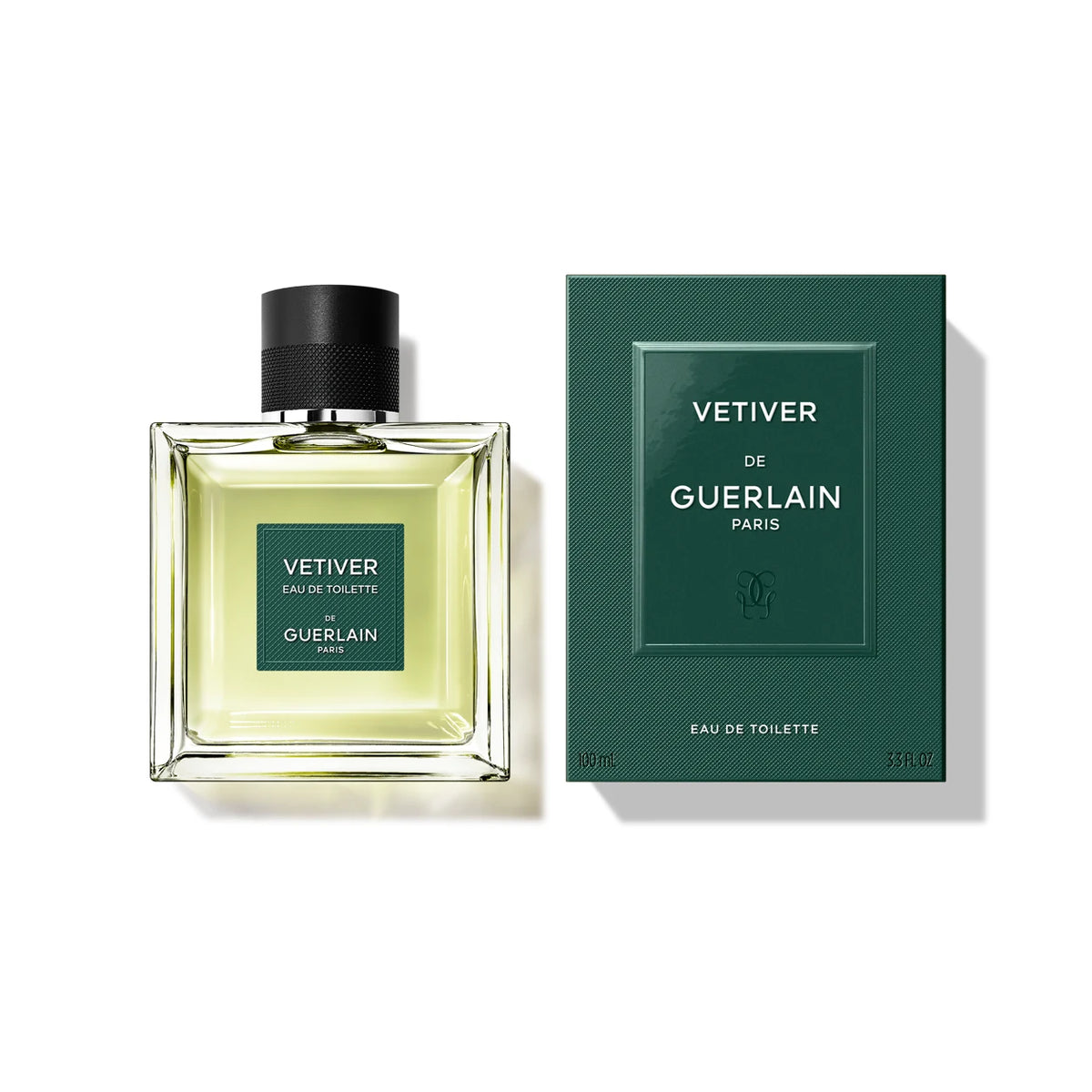 Guerlain Vetiver Eau de Toilette 100 ml bottle with matching box