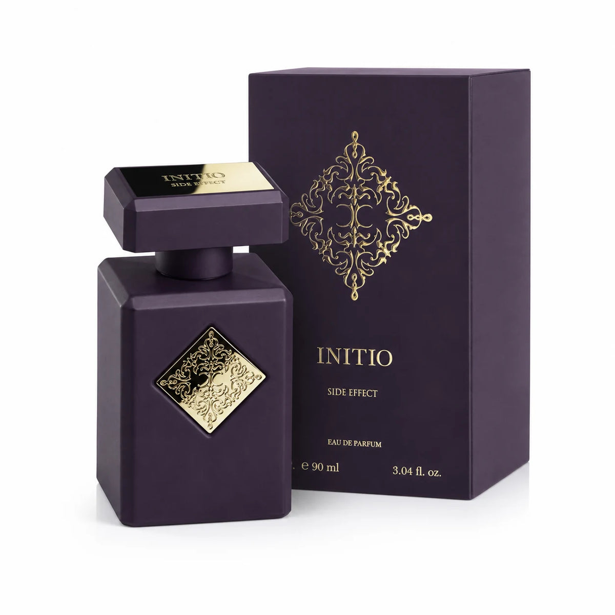 Initio Side Effect Eau de Parfum 90 ml bottle with matching box