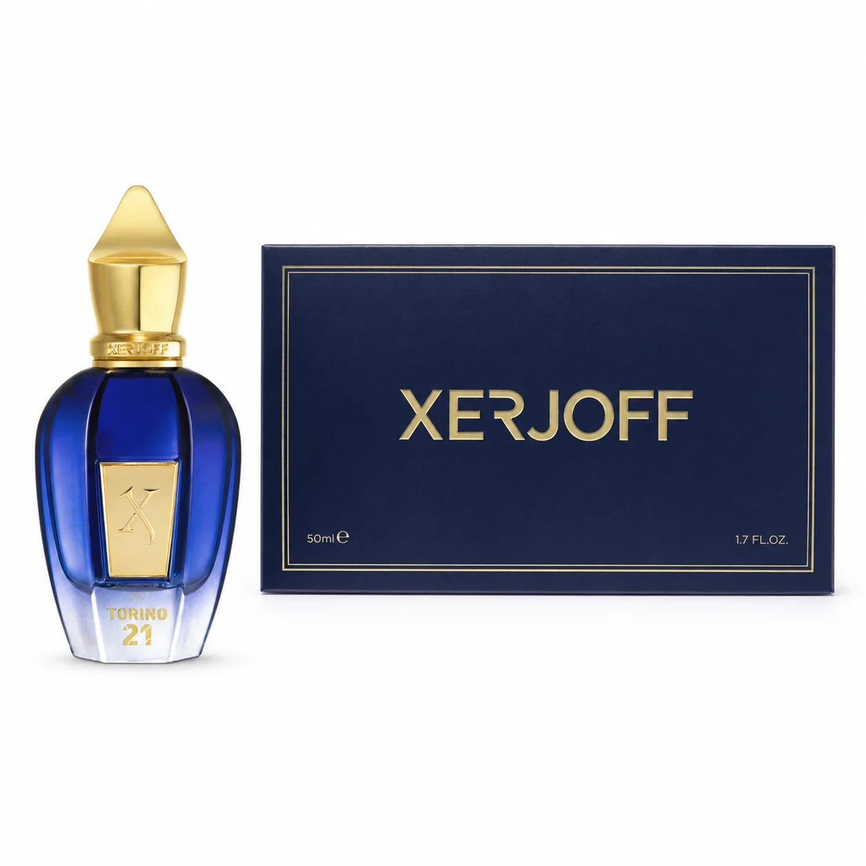 Xerjoff Torino21 Eau de Parfum 50 ml bottle with matching box
