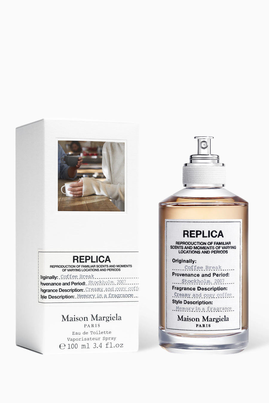 Maison Margiela Replica Coffee Break Eau de Toilette original fragrance presentation