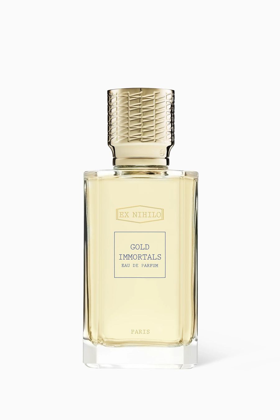 EX NIHILO Gold Immortals Eau de Parfum original fragrance presentation