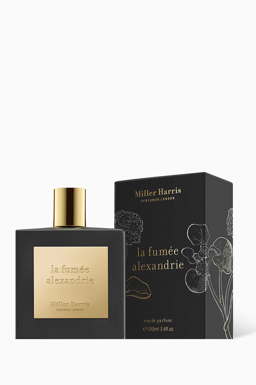 Miller Harris La Fumée Alexandrie Eau de Parfum original fragrance presentation