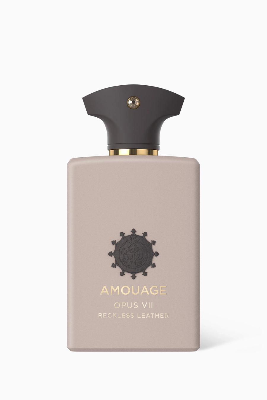 Amouage Opus VII Reckless Leather Extrait de Parfum original fragrance presentation