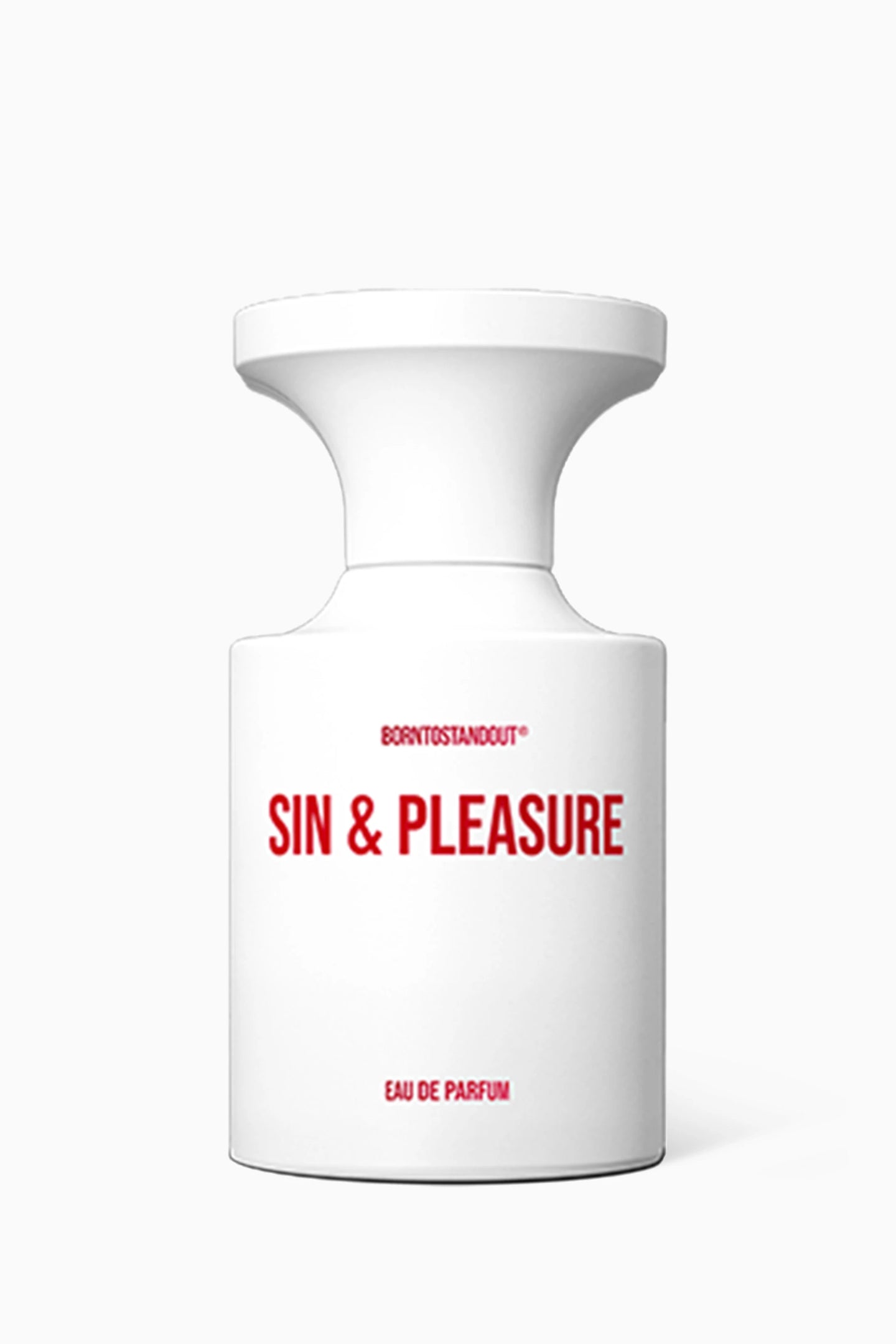 BORNTOSTANDOUT Sin & Pleasure Eau de Parfum original fragrance presentation