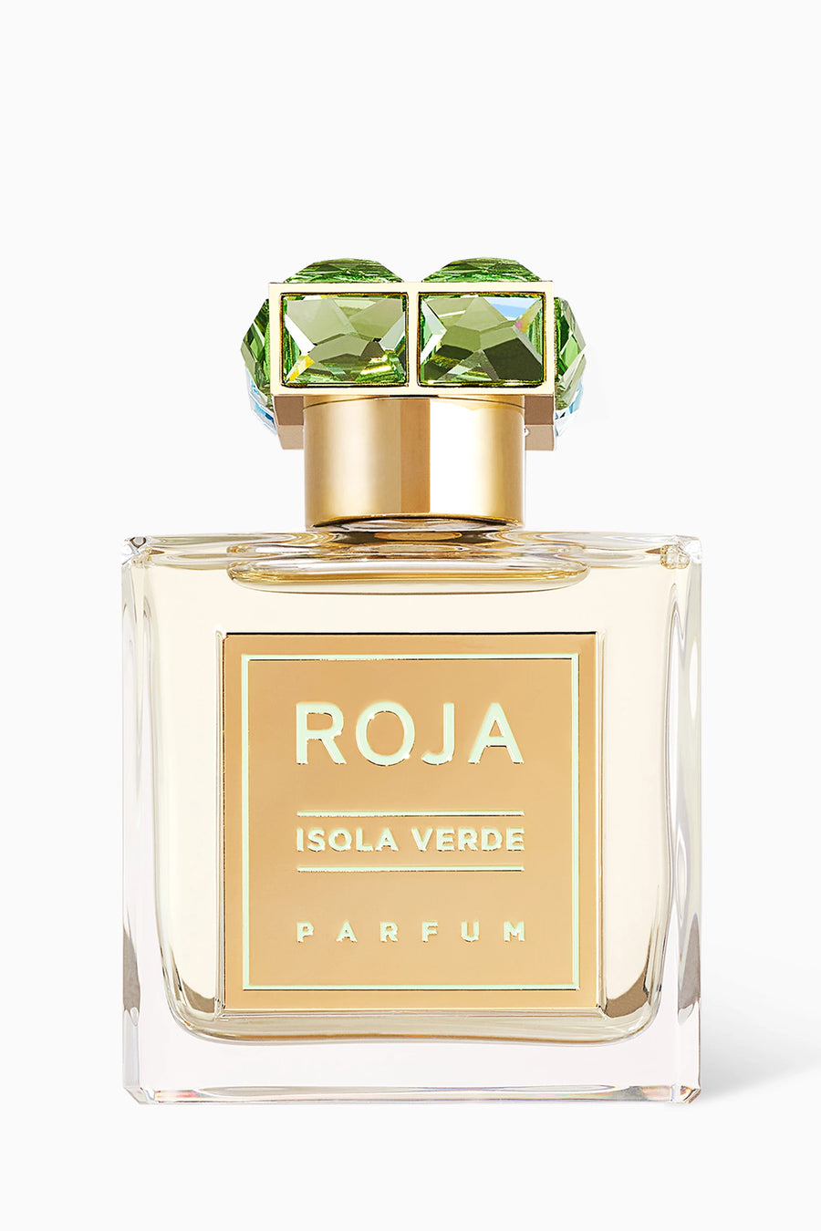 Roja Isola Verde Parfum original fragrance presentation