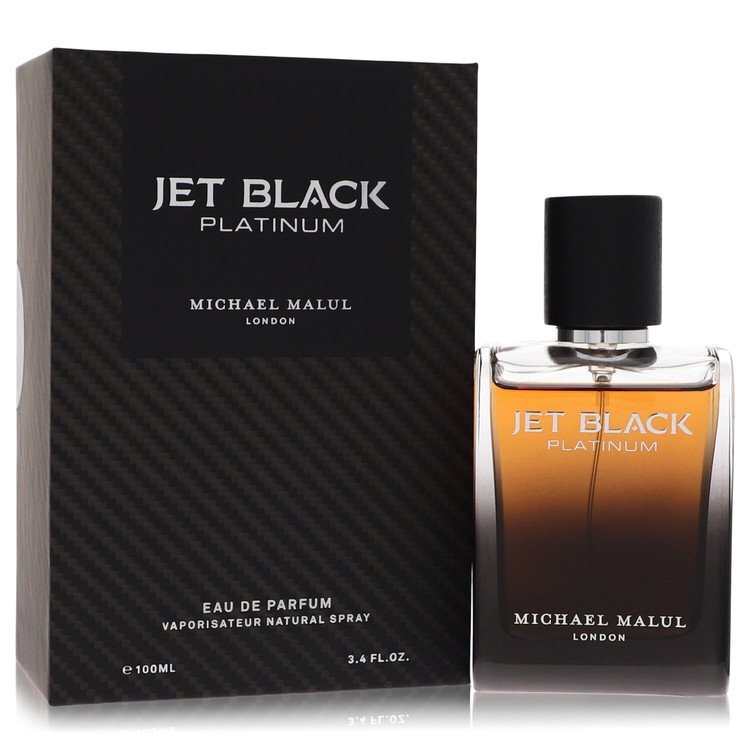 Michael Malul Jet Black Platinum Eau de Parfum Spray 3.4 oz / 100 mL for Men