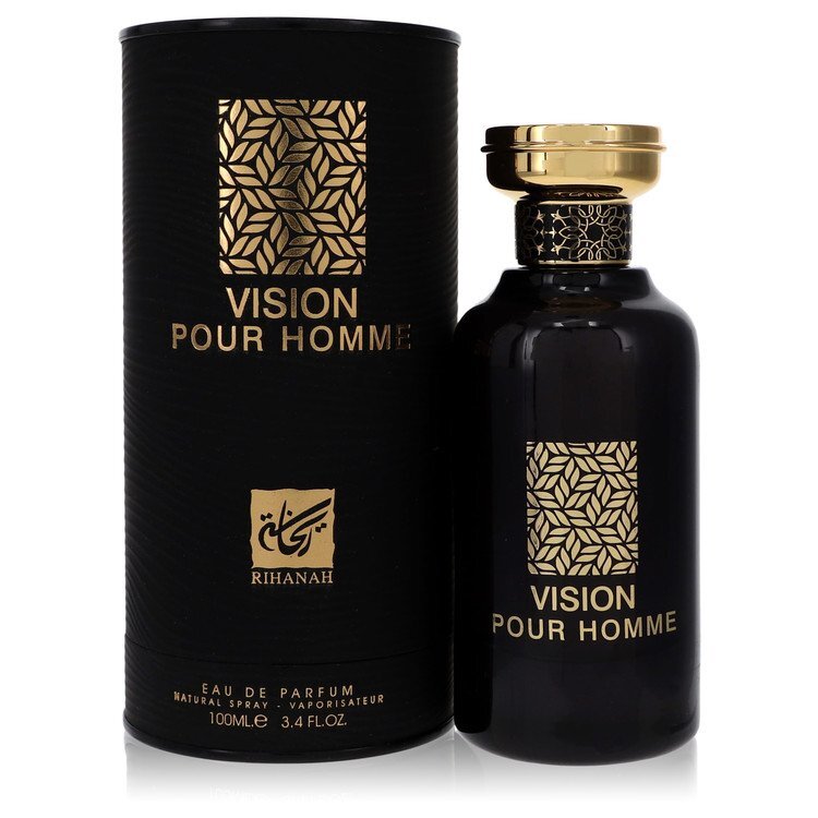 Rihanah Vision Pour Homme Eau de Parfum Spray 3.4 oz / 100 mL for Men