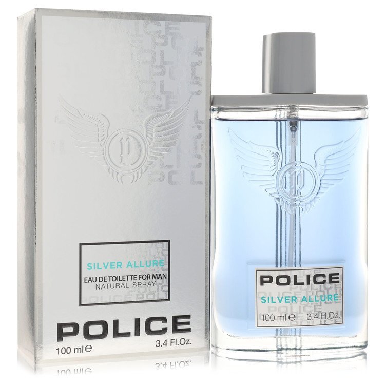 Police Contemporary Silver Allure Eau de Toilette Spray 3.4 oz / 100 mL for Men