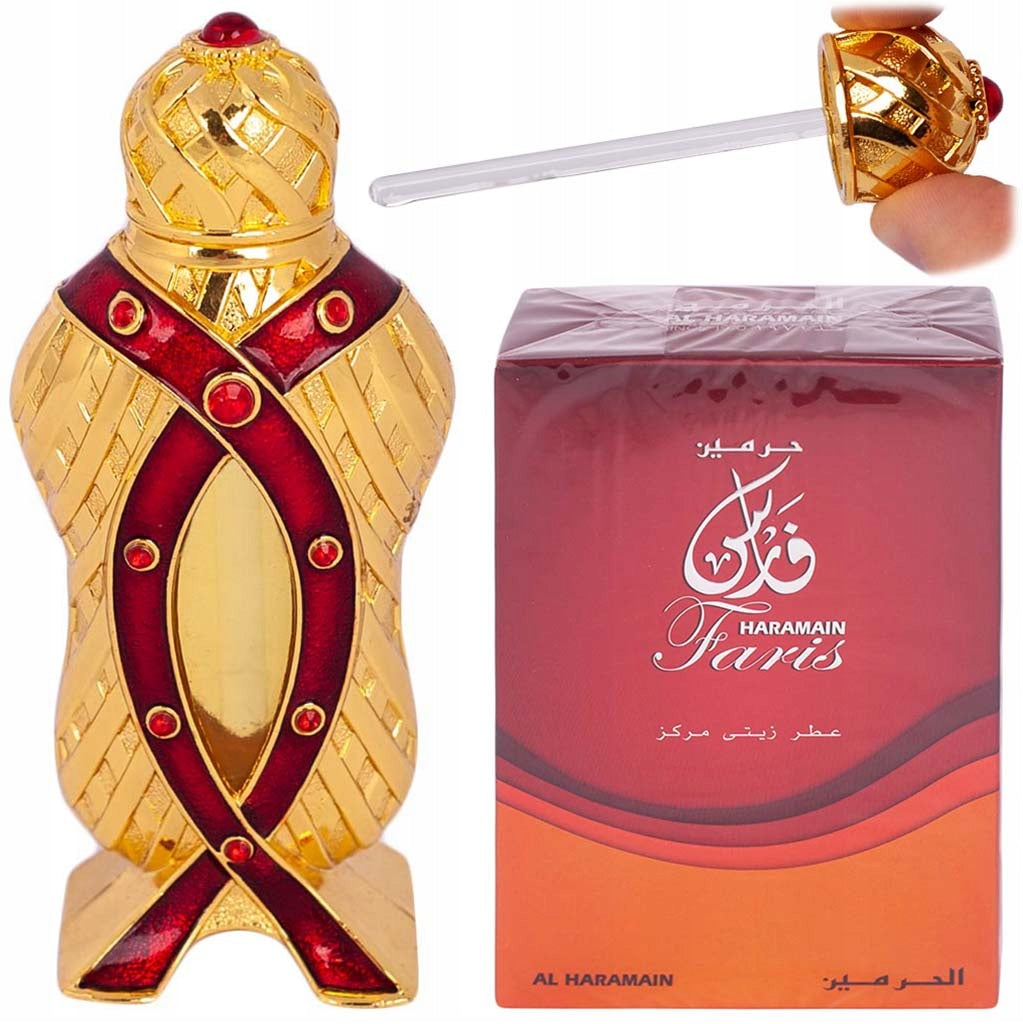 Al Haramain Faris Concentrated Perfume Oil 12 mL bottle and box front view