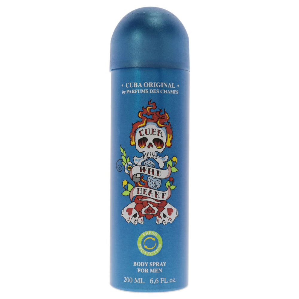 Cuba wild heart 6.6 body spray for men