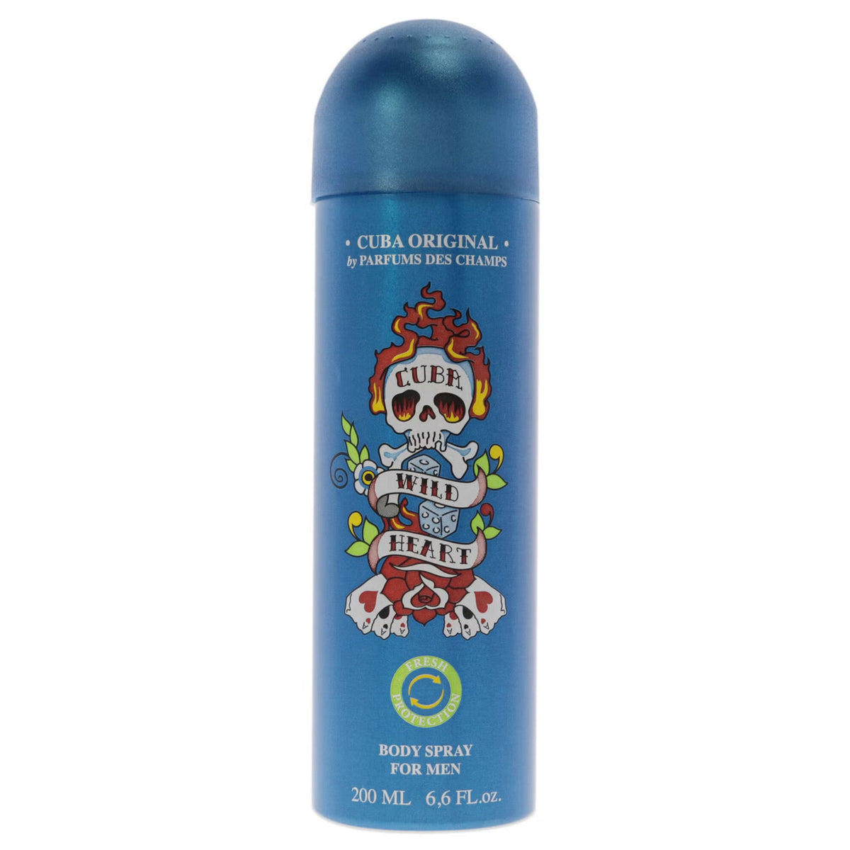 Cuba wild heart 6.6 body spray for men