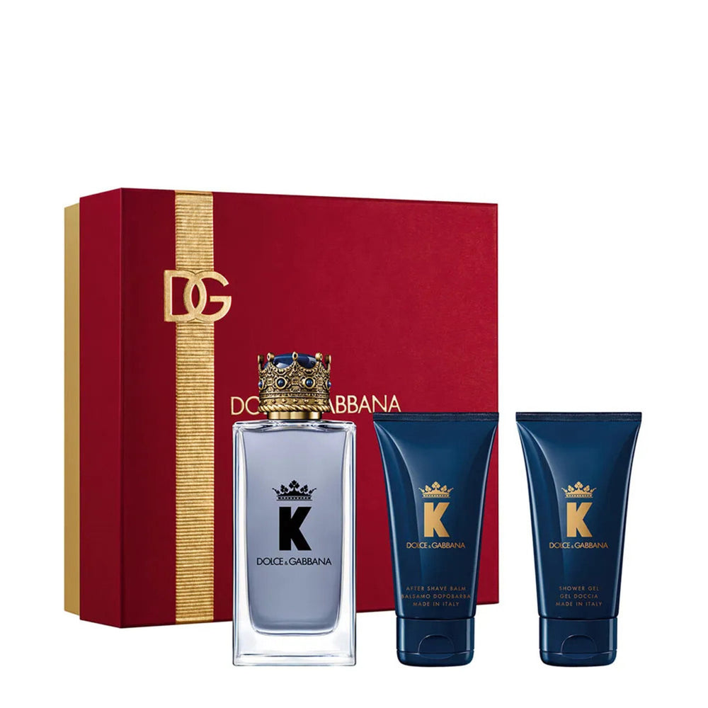 Dolce & Gabbana K 3-piece gift set for men with EDT balm and shower gel