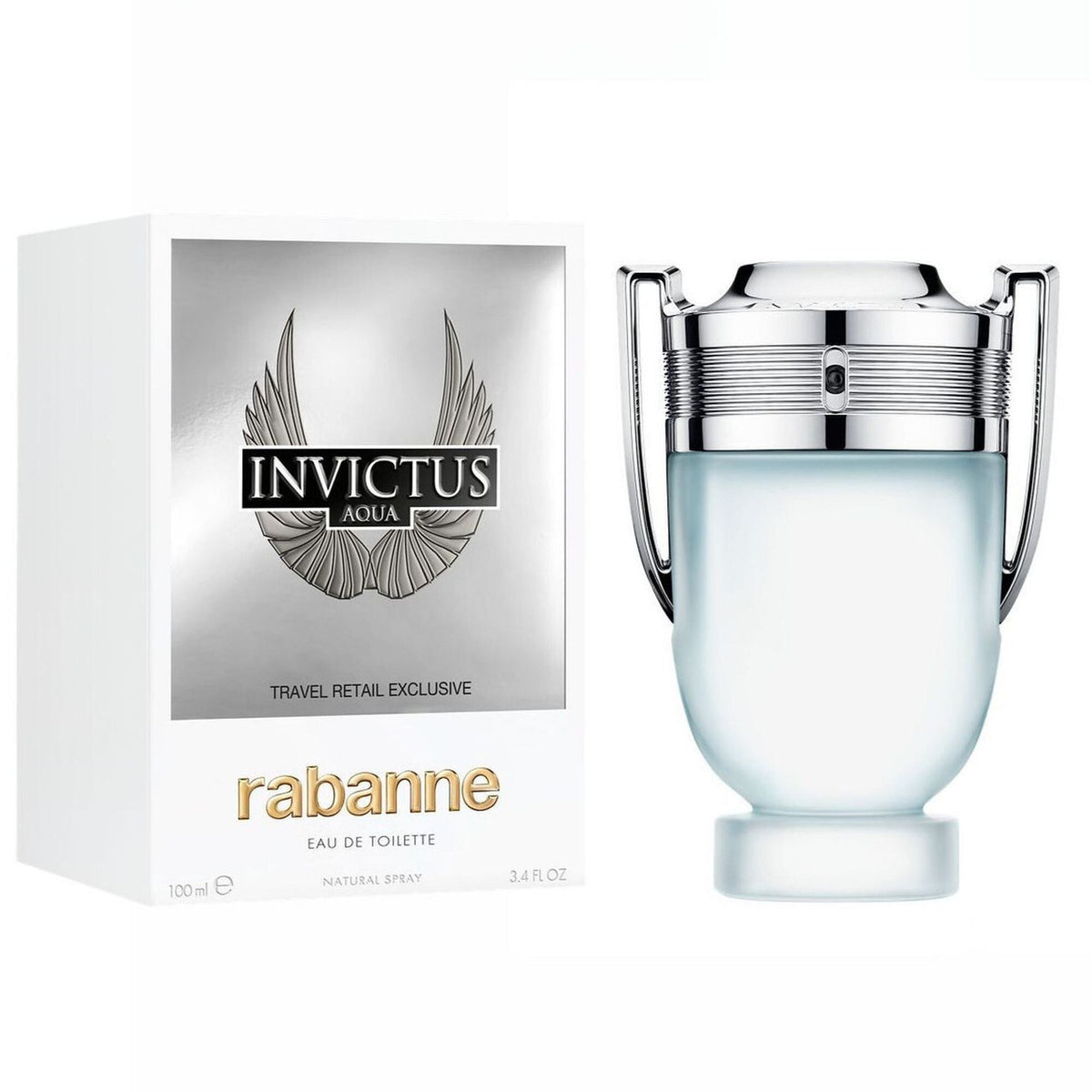 Paco Rabanne Invictus Aqua Eau de Toilette Spray 3.4 oz / 100 mL for Men