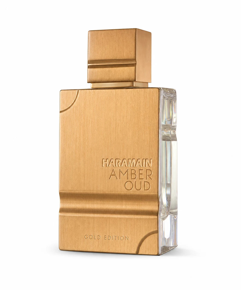Al Haramain Amber Oud Gold Edition Eau de Parfum 60 ml bottle right angle on white background