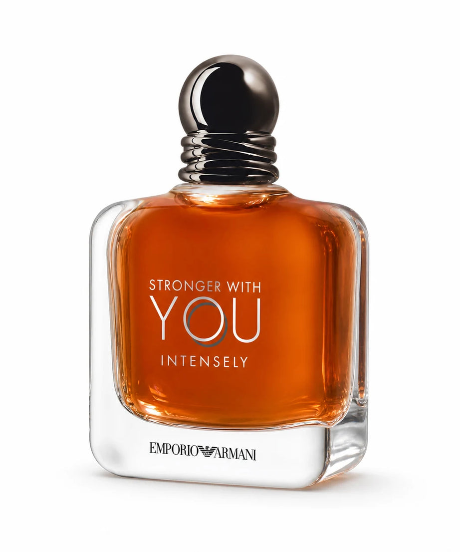 Emporio Armani Stronger With You Intensely Eau de Parfum 100 ml bottle right angle