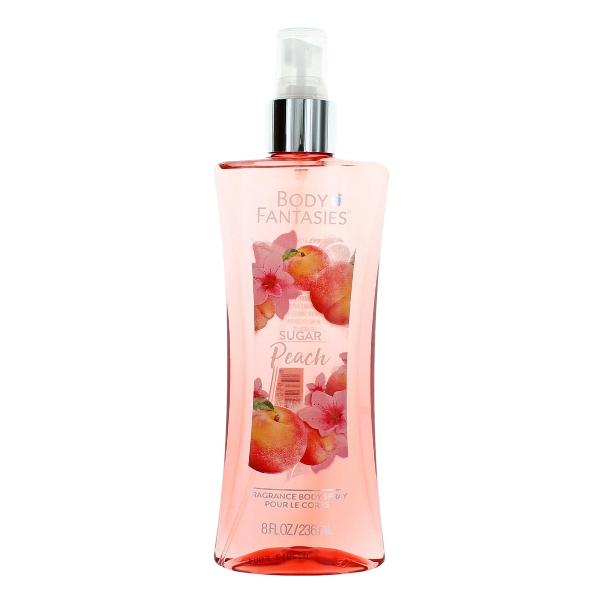 Body Fantasies Sugar Peach Fragrance Body Spray 8 oz for Women