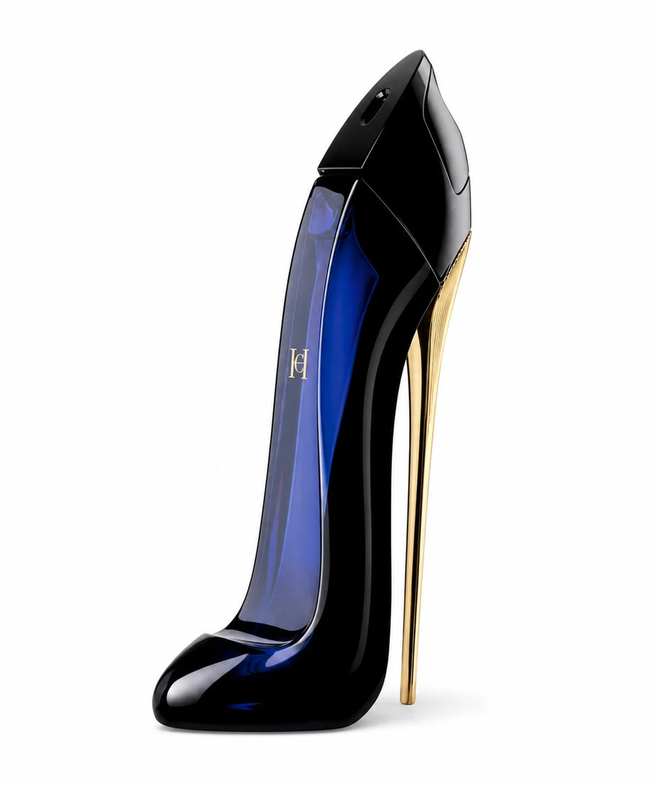Carolina Herrera Good Girl Eau de Parfum 80 ml stiletto bottle front view on white background