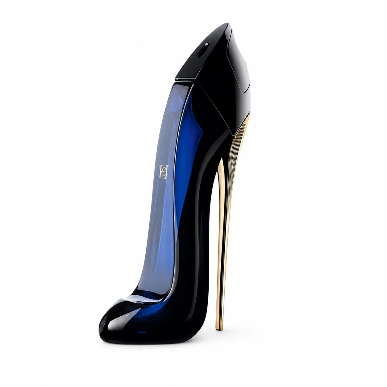 Carolina Herrera Good Girl Eau de Parfum 80 ml stiletto bottle left angle on white background