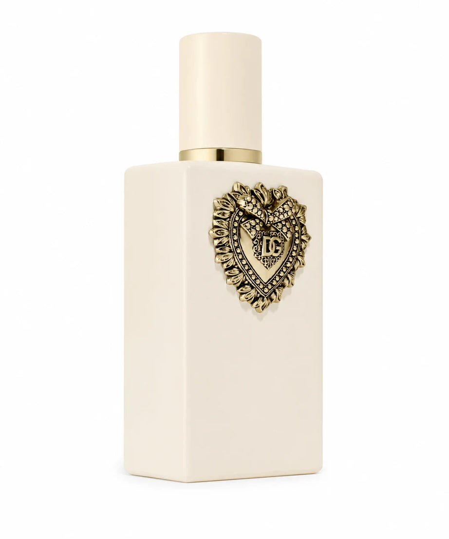 Dolce & Gabbana Your Devotion Eau de Parfum Intense 100 ml bottle left angle on white background
