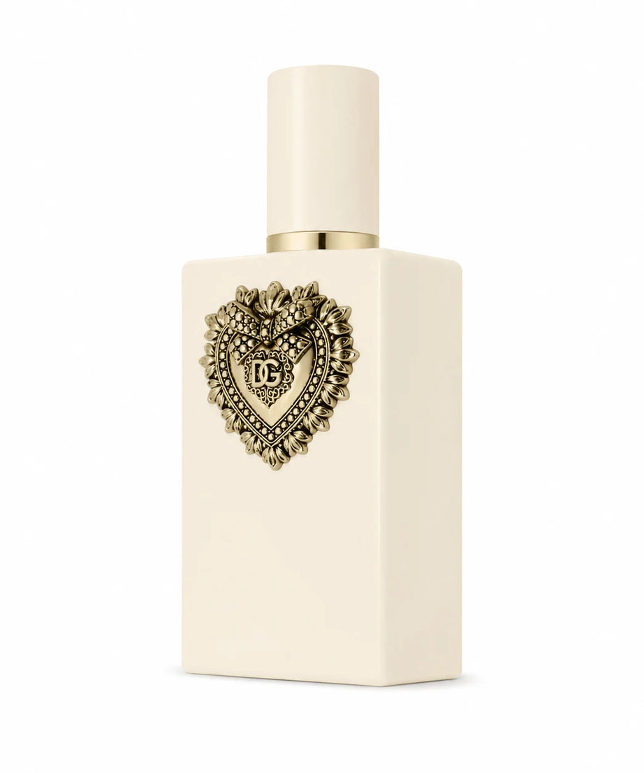 Dolce & Gabbana Your Devotion Eau de Parfum Intense 100 ml bottle right angle on white background