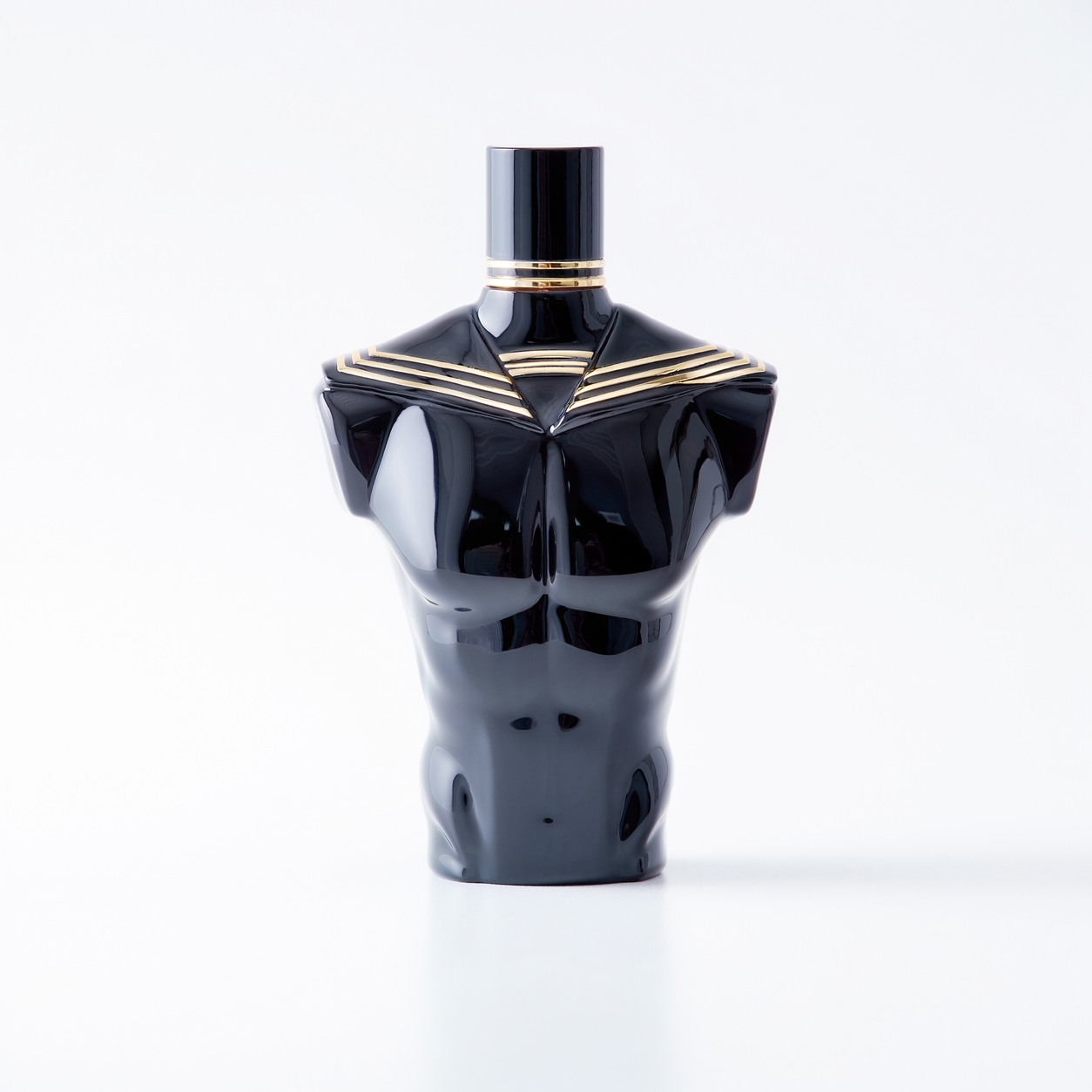 Jean Paul Gaultier Le Male Le Parfum 125 ml black torso bottle front view