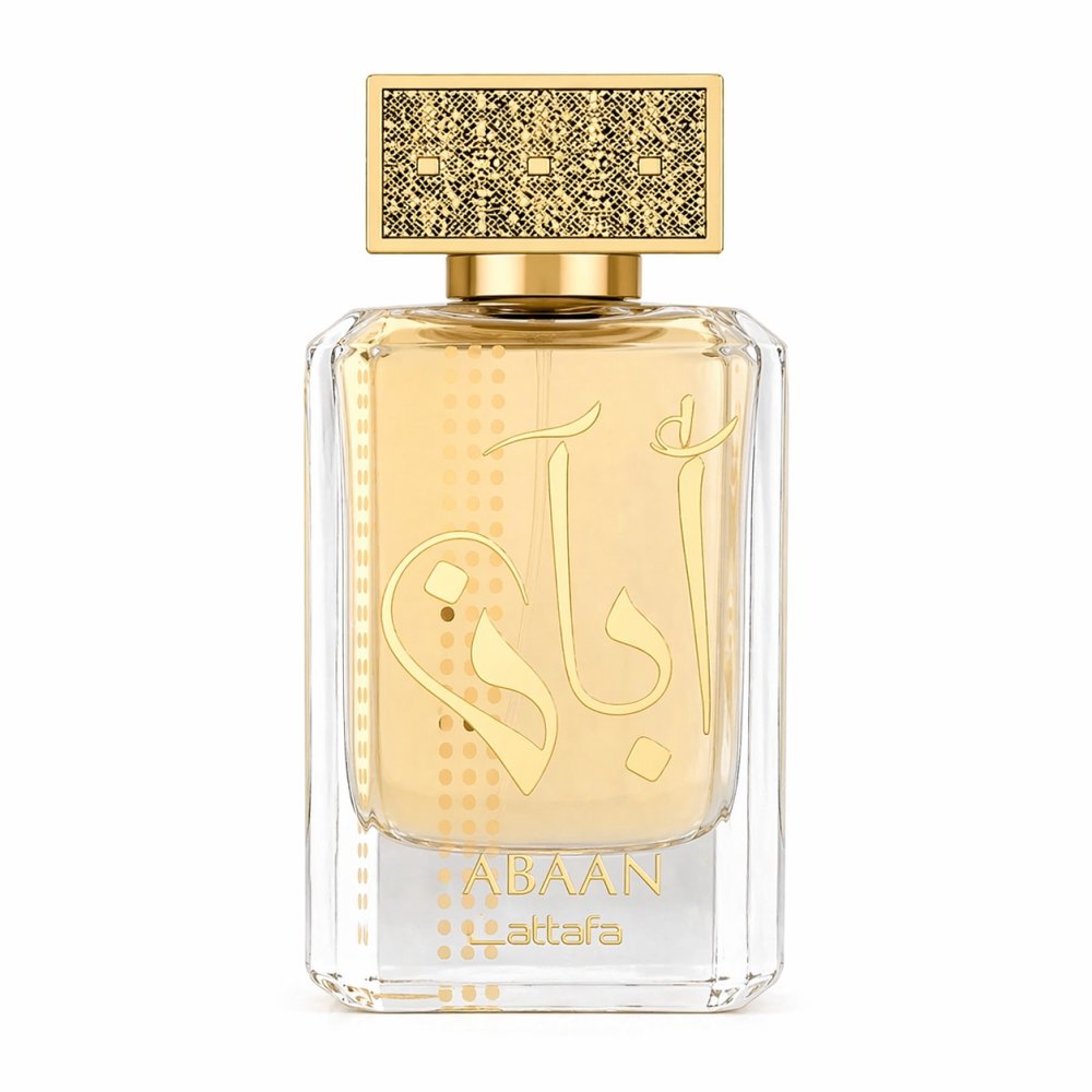 Lattafa Abaan Eau de Parfum 100 mL bottle and box front view