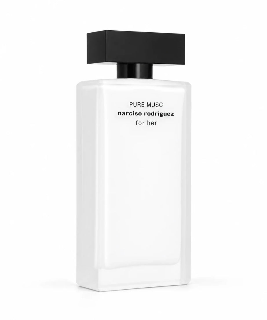 Narciso Rodriguez For Her Pure Musc Eau de Parfum 100 ml bottle, left three-quarter view