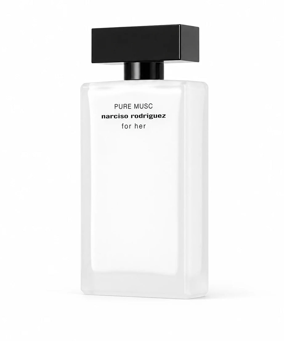 Narciso Rodriguez For Her Pure Musc Eau de Parfum 100 ml bottle, right three-quarter view