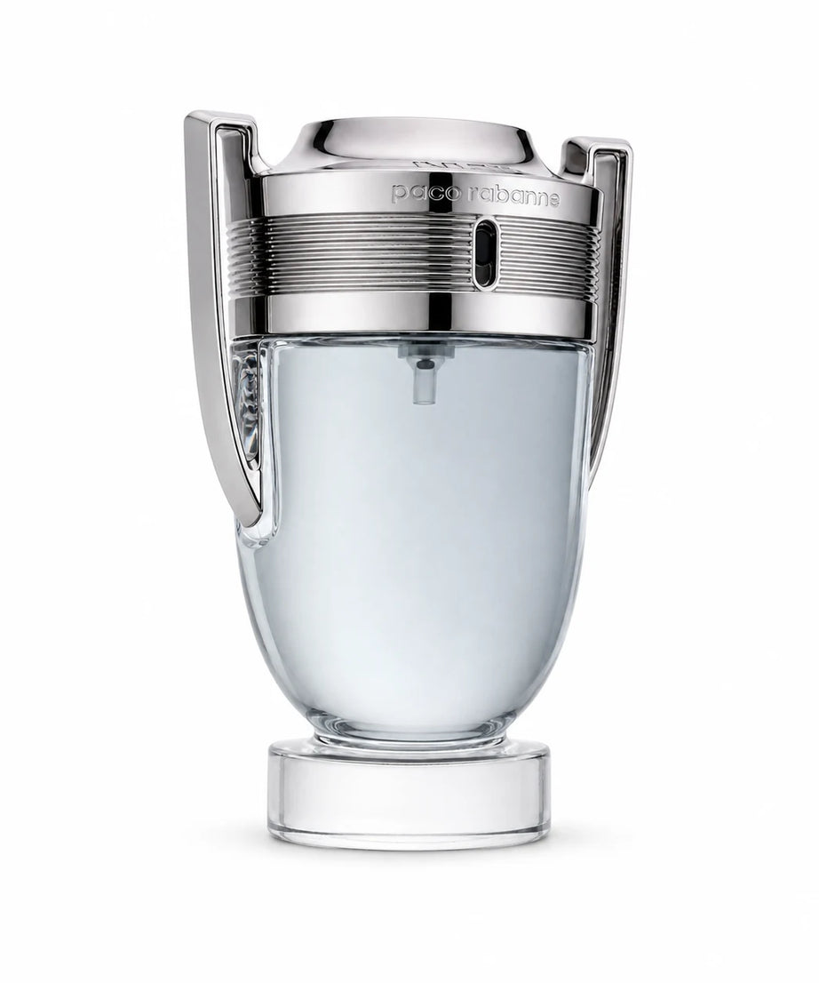 Rabanne Invictus Eau de Toilette 100 ml bottle, left three-quarter view