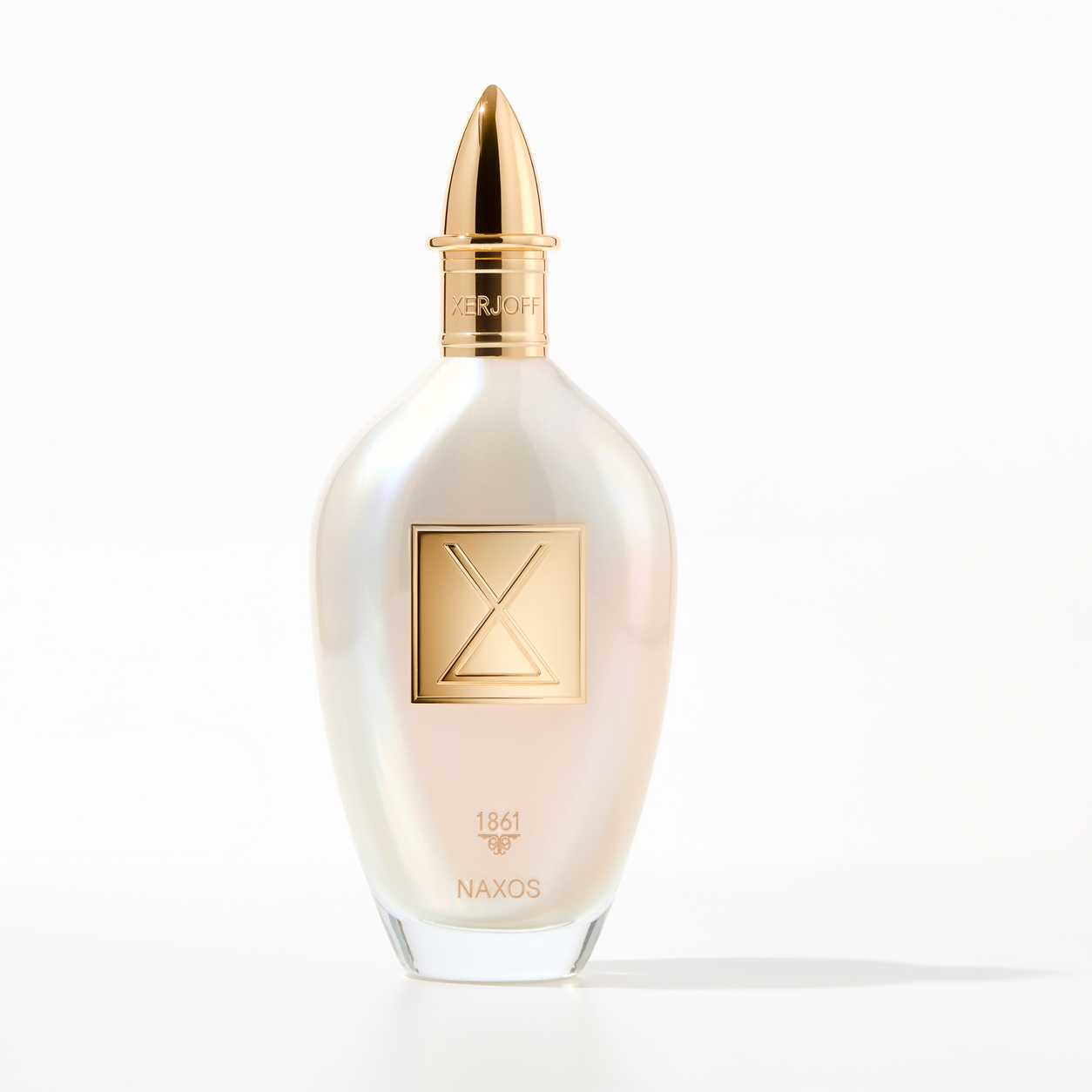 Xerjoff Naxos Perfume 100 ml ivory bottle front view